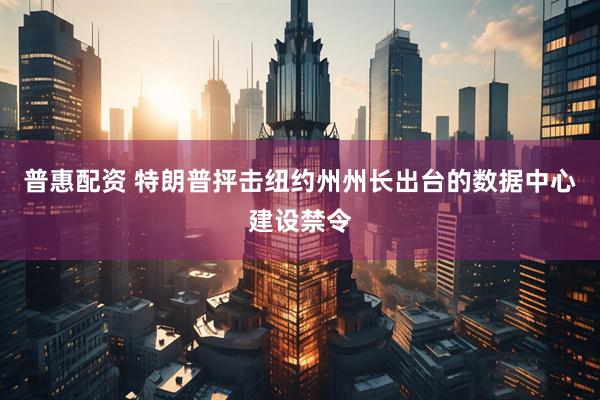 普惠配资 特朗普抨击纽约州州长出台的数据中心建设禁令